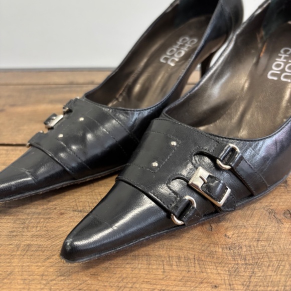 CHOU CHOU Black Heels with Buckle - Picture 5 of 7